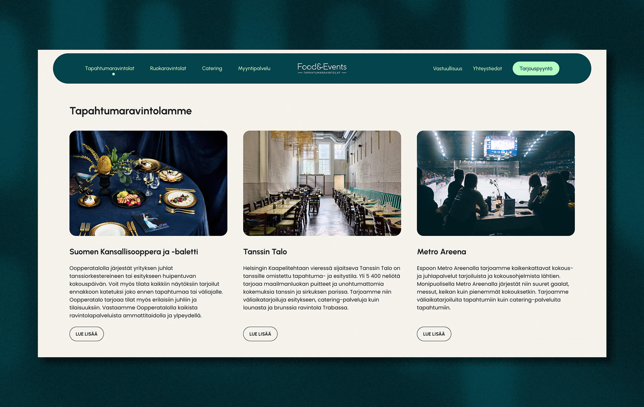 Food&Events Tapahtumaravintolat – kuva 10