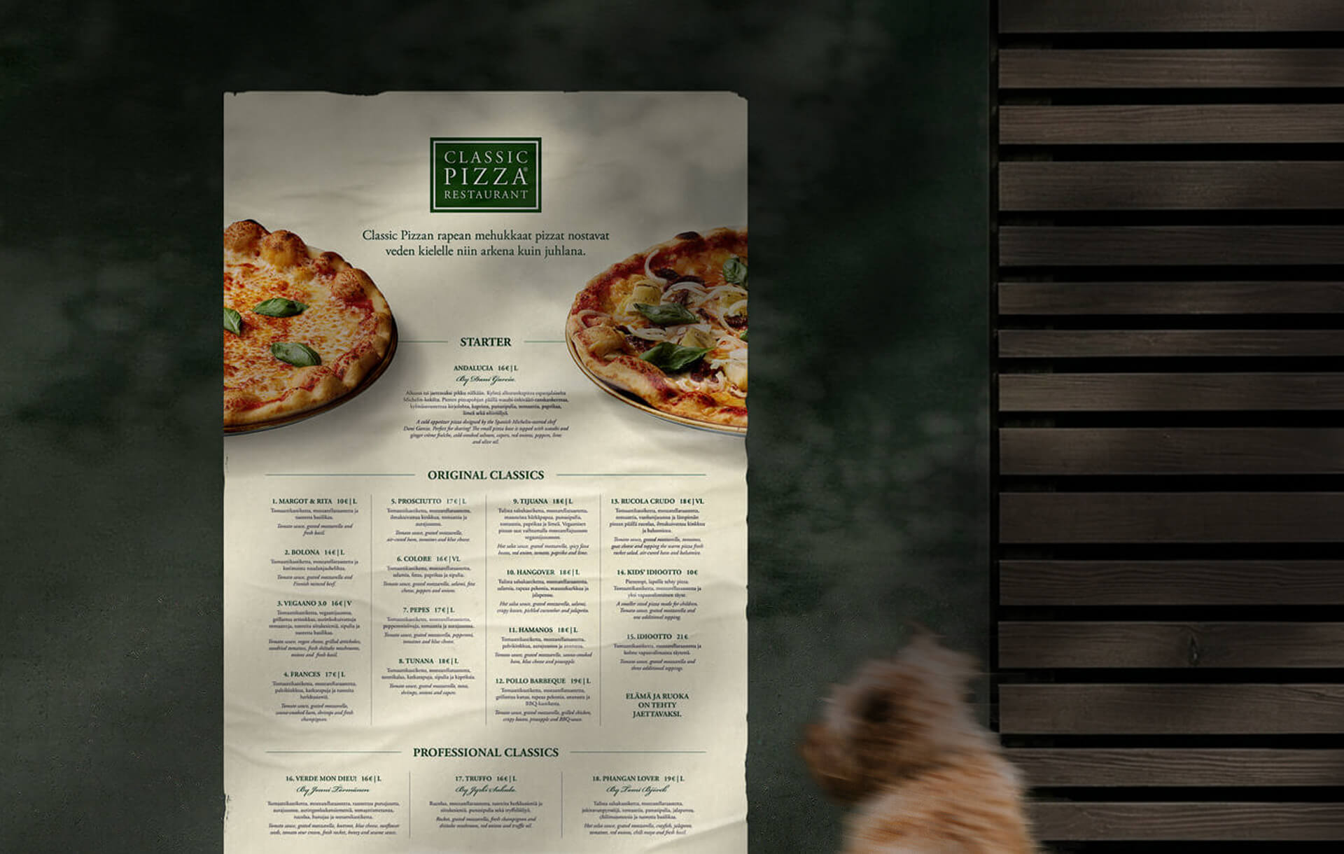 Restel menus – Layout design